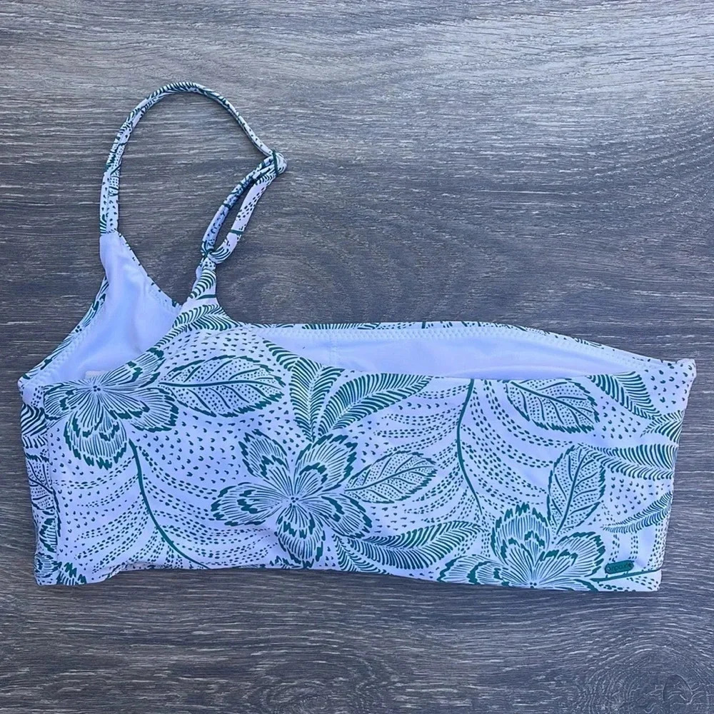 Rip Curl Rio Floral One Shoulder Crop & Cheeky Coverage Bottoms, teal - Picture 12 of 16